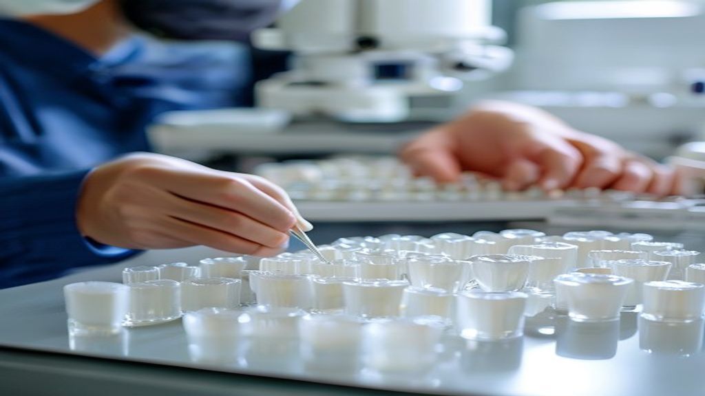 Disques de zircone 3Y, 4Y et 5Y comparés en laboratoire, illustrant la différence de translucidité